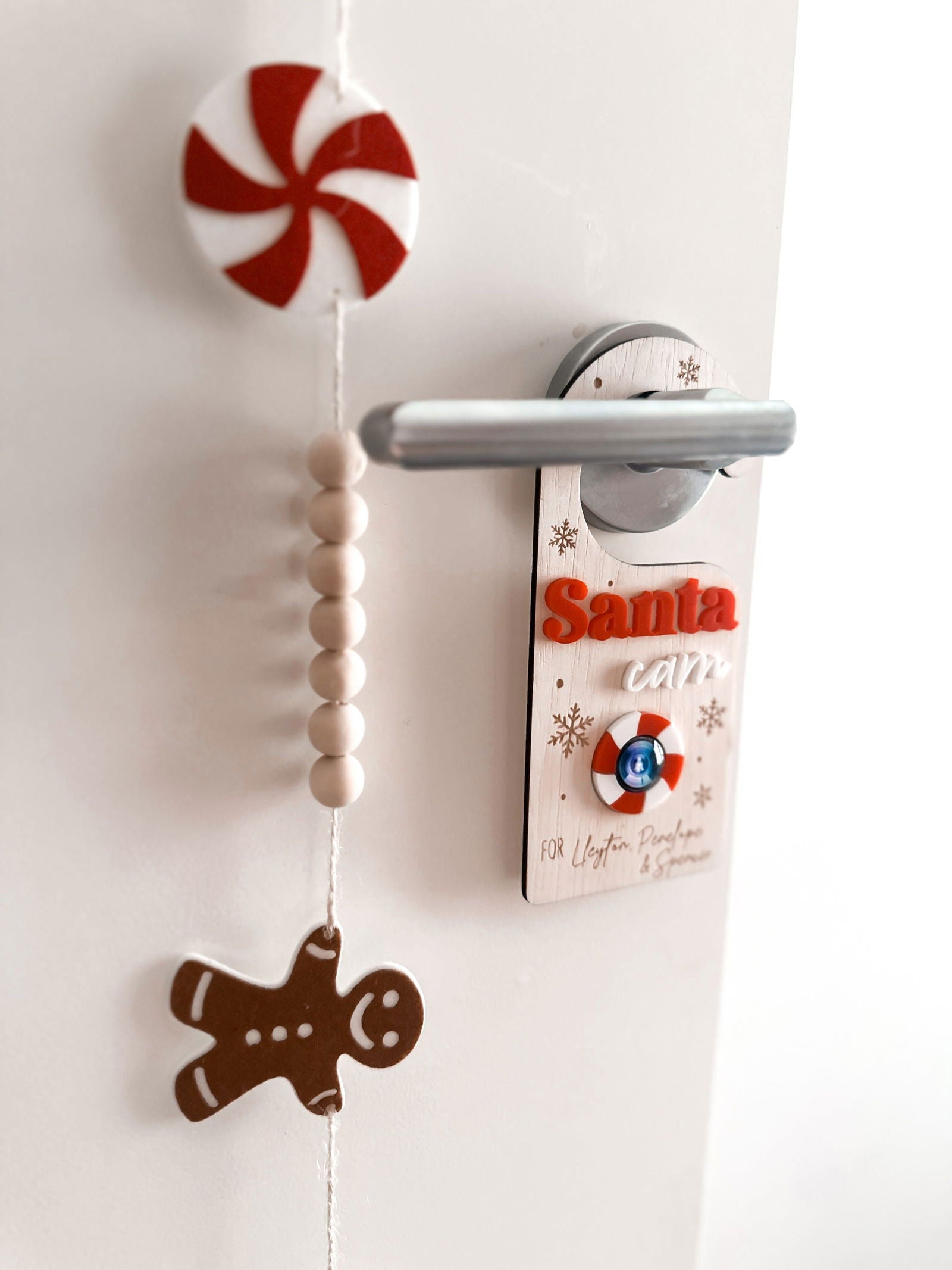 Santa Cam Door Hanger - Lou James Creations 