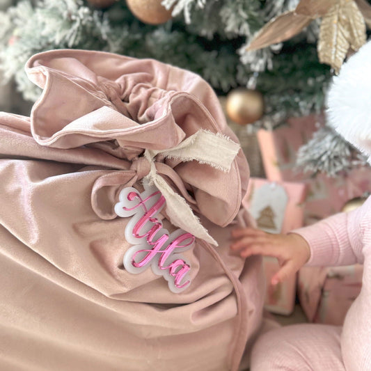 Santa Sack Name Tag - Lou James Creations