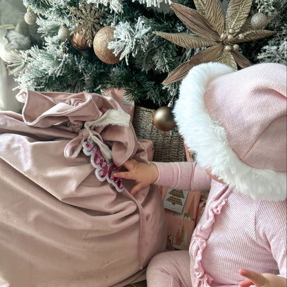 Santa Sack Velvet - Lou James Creations 