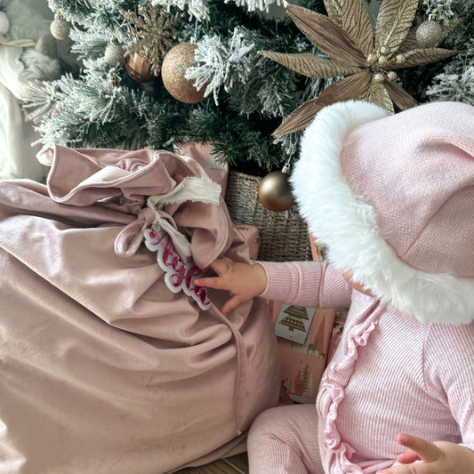 Santa Sack Velvet - Lou James Creations 