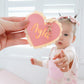 Scallop Heart Keyring - Lou James Creations