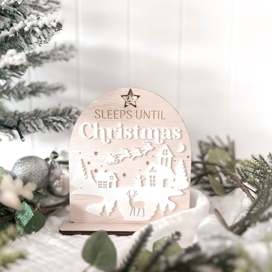 Sleeps Until Christmas Countdown Arch - Lou James Creations 