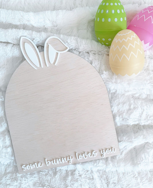 Some Bunny Loves You Plaque - Lou James Creations 