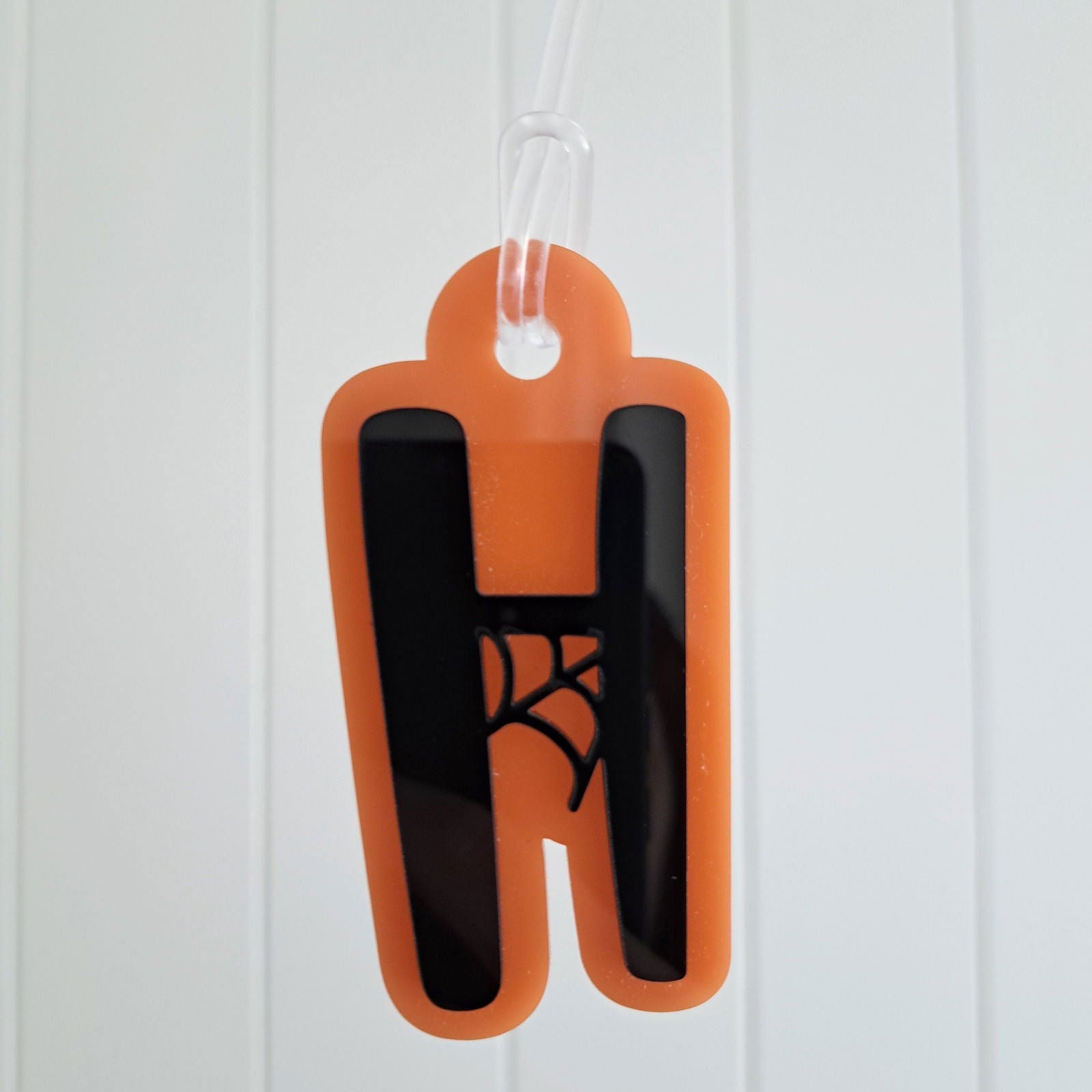Spider Web Letter Bag Tag - Lou James Creations