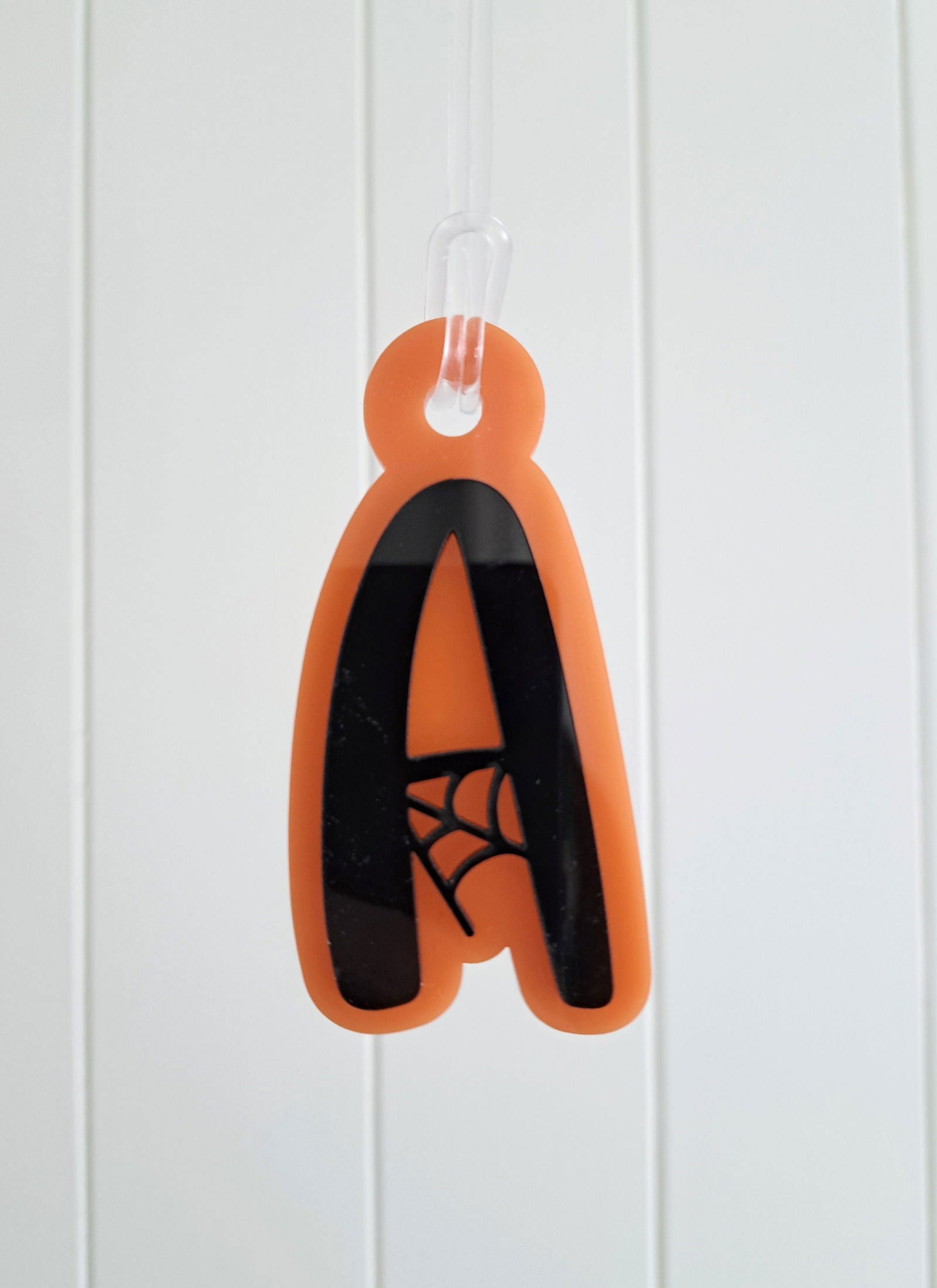 Spider Web Letter Bag Tag - Lou James Creations