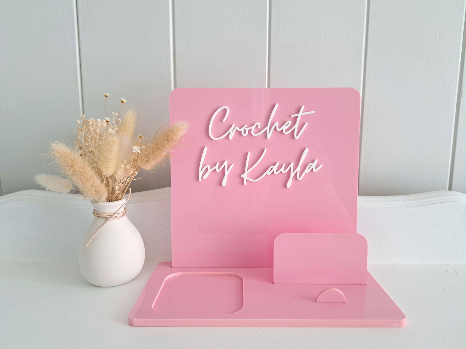 Square Reader Holder - Acrylic - Lou James Creations 