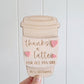 Teacher Coffee Cup Gift Voucher Holder - Lou James Creations