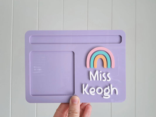 Teacher Notepad and Pen Holder - Lou James Creations