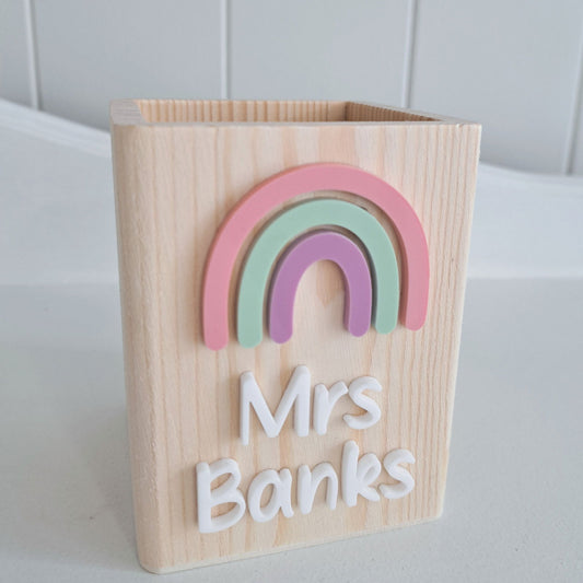 Teacher Pen Holder - Lou James Creations