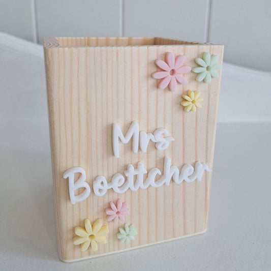 Teacher Pen Holder - Lou James Creations