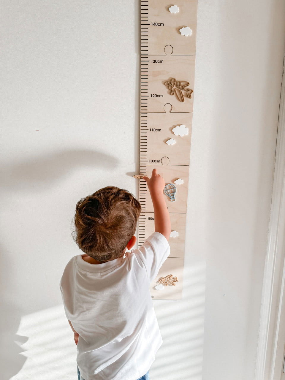 Wall Height Chart - Hot Air Balloon - Lou James Creations