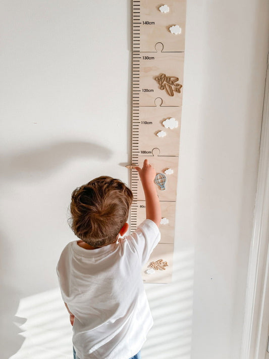 Wall Height Chart - Hot Air Balloon - Lou James Creations