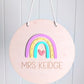 Teacher Rainbow Wall Plaque