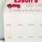 Birthday 12 Month Photo Board - Race Car Theme