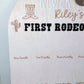 Birthday 12 Month Photo Board - First Rodeo Theme