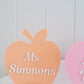 Teacher Apple Desk Plaque and Stand