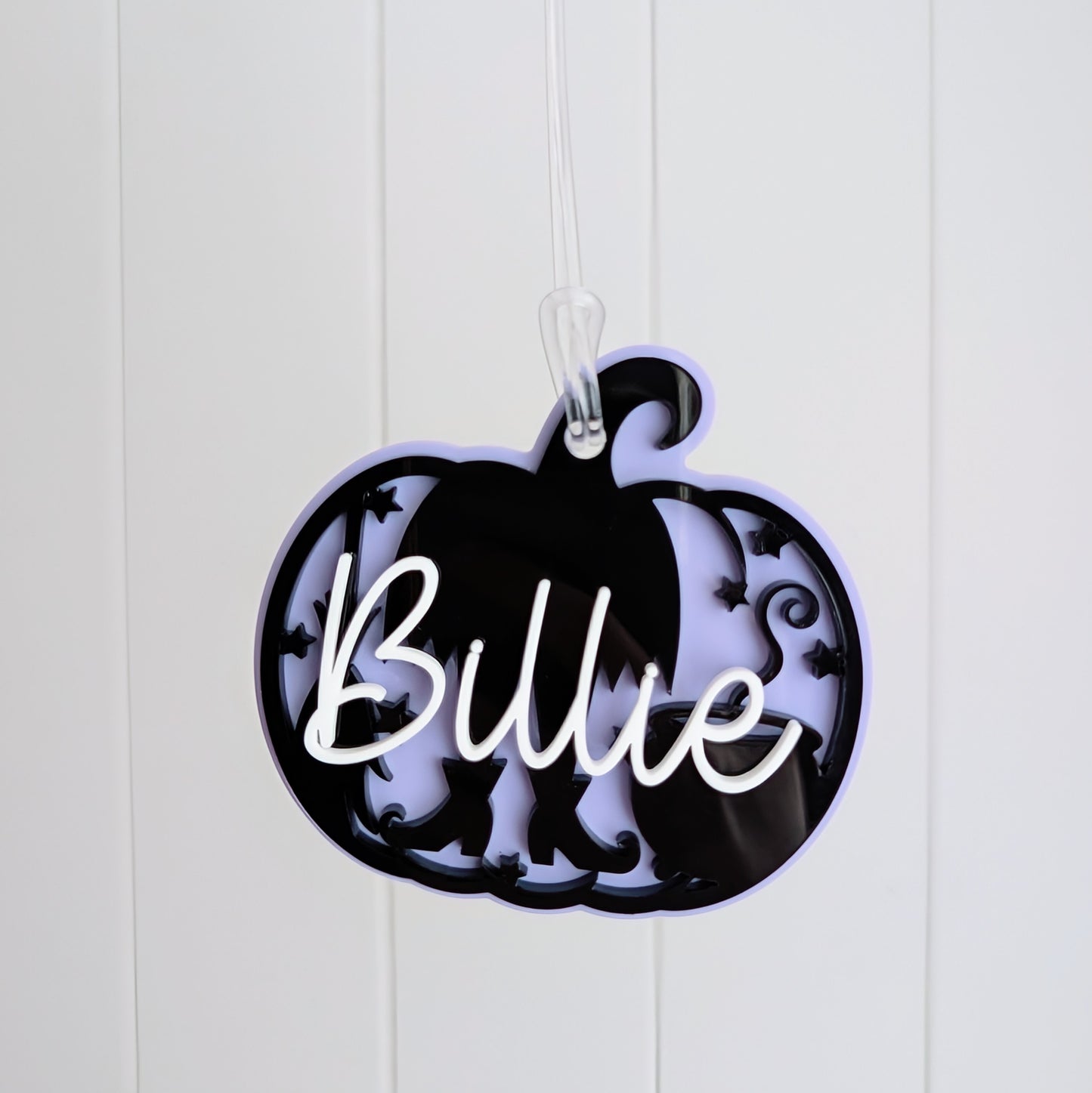 Halloween Pumpkin Witch Tag