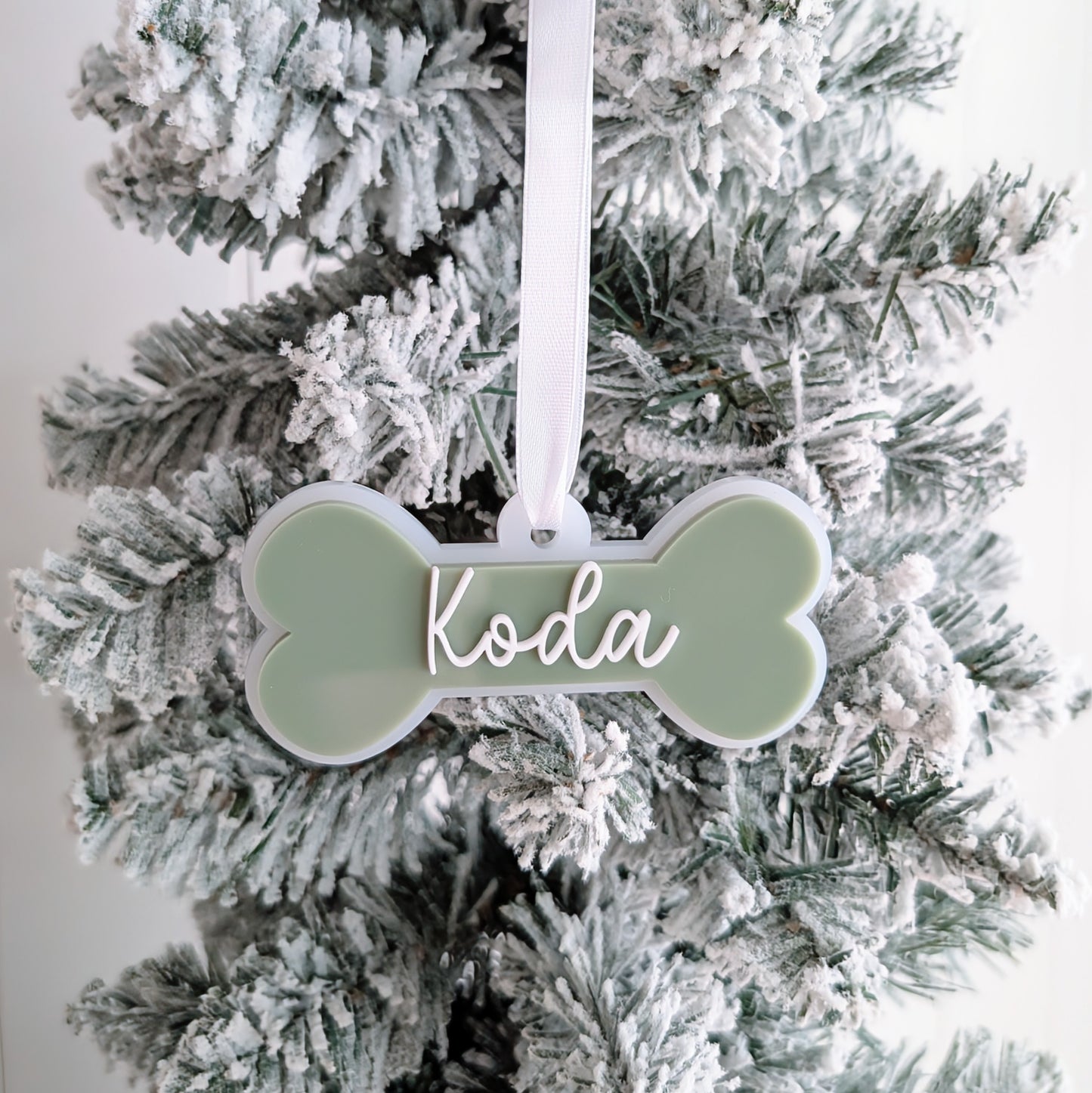 Dog Bone Christmas Ornament