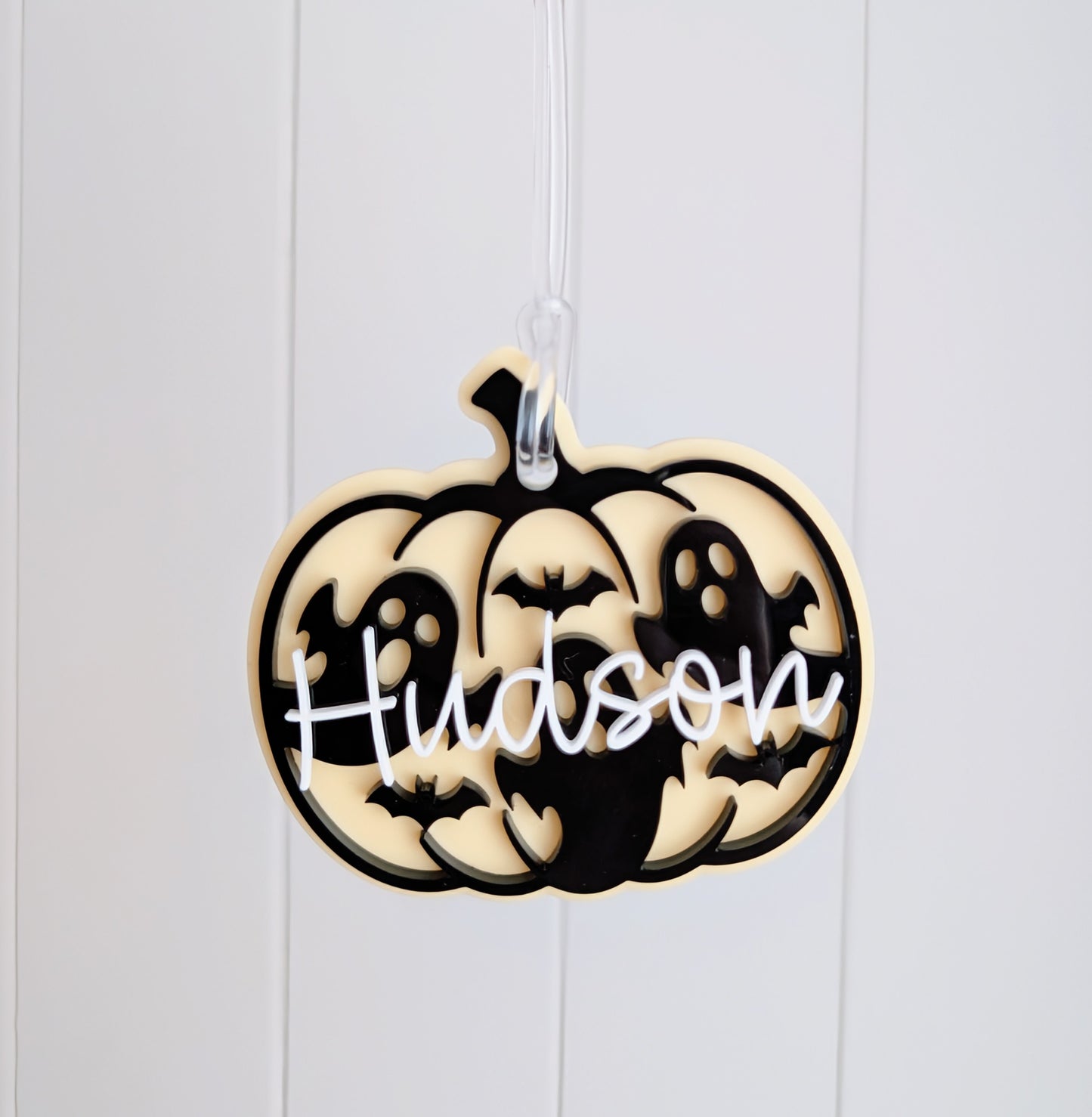 Halloween Pumpkin Boo Crew Tag