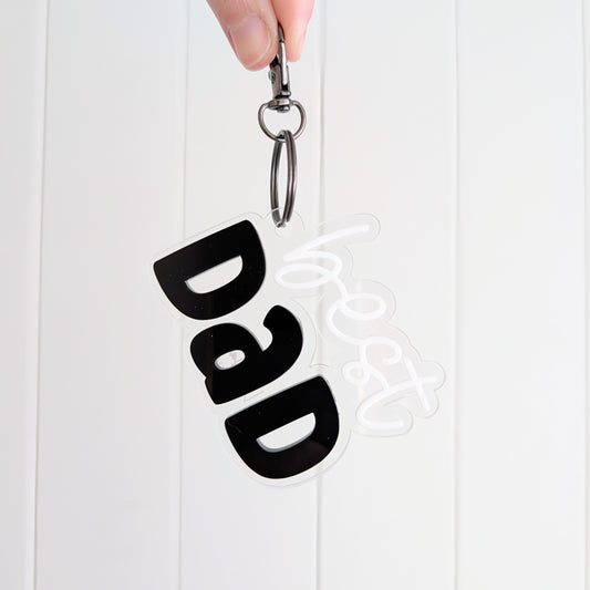BEST DAD Father's Day Keyring - Lou James Creations 