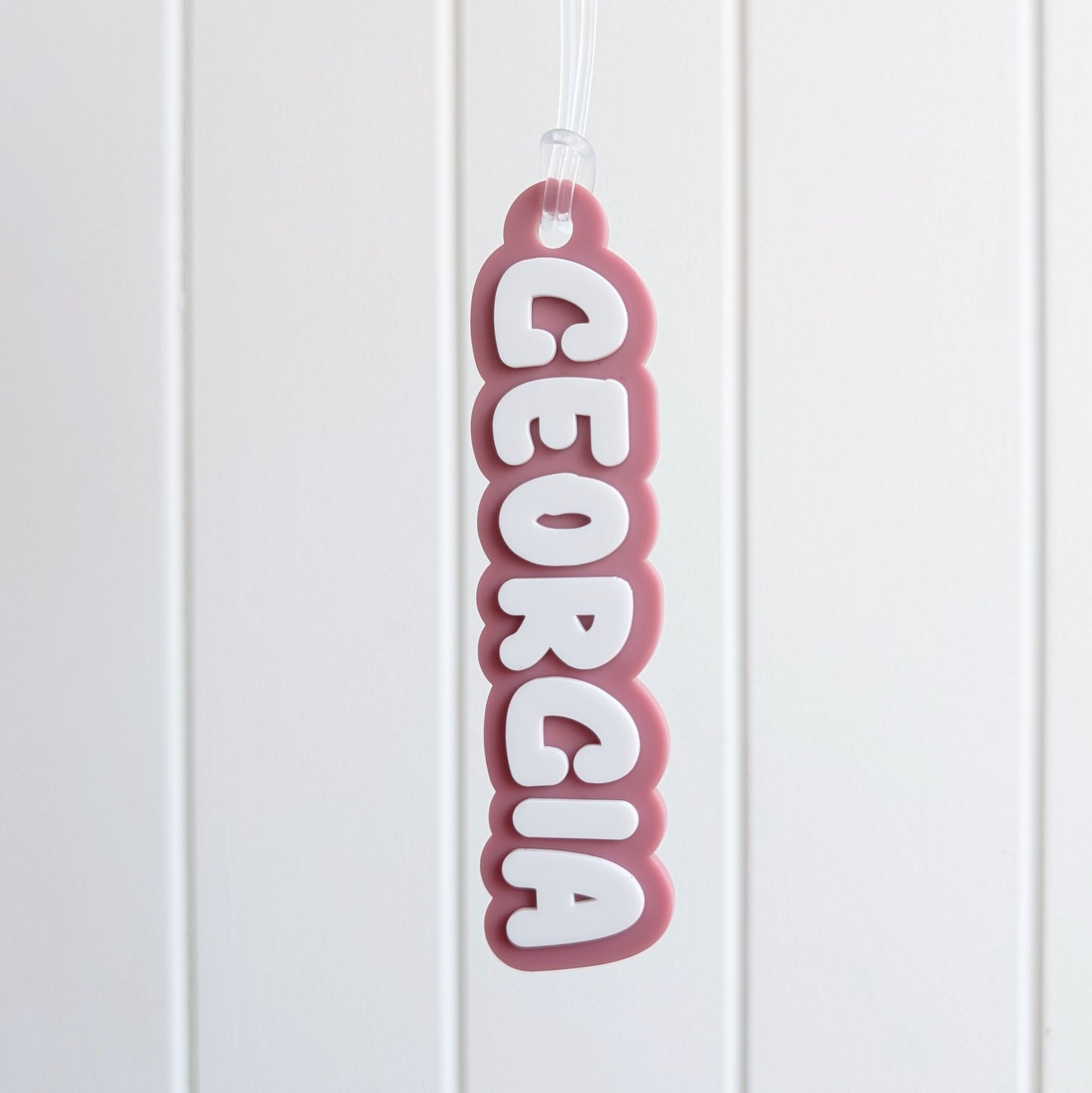 Personalised Acrylic Bag Tag