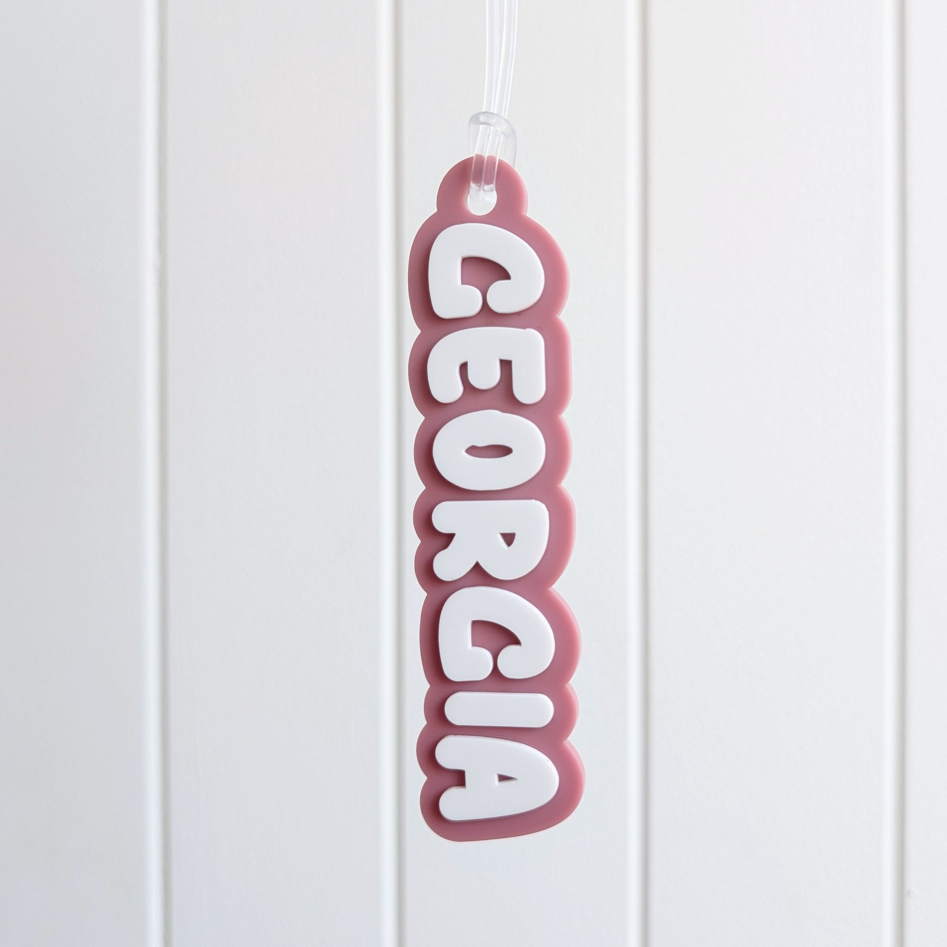 Personalised Acrylic Bag Tag