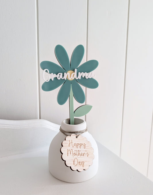 Personalised Flower in Vase
