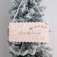 Santa Stop Here Christmas Sign