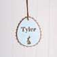 Easter Egg Scallop Double Layer Tag