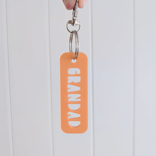 Father's Day Cut Out Keyring - Lou James Creations 