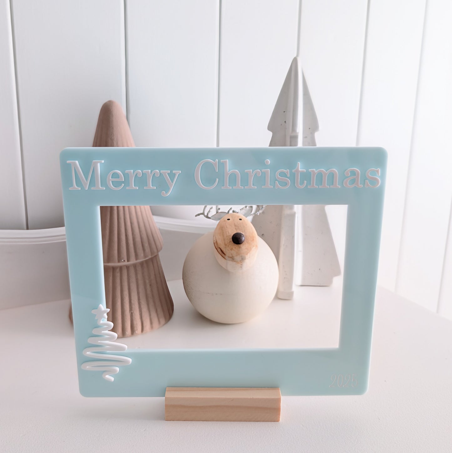 Christmas Photo Frame with wooden stand
