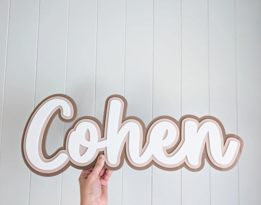 Name Plaque - Triple Layer