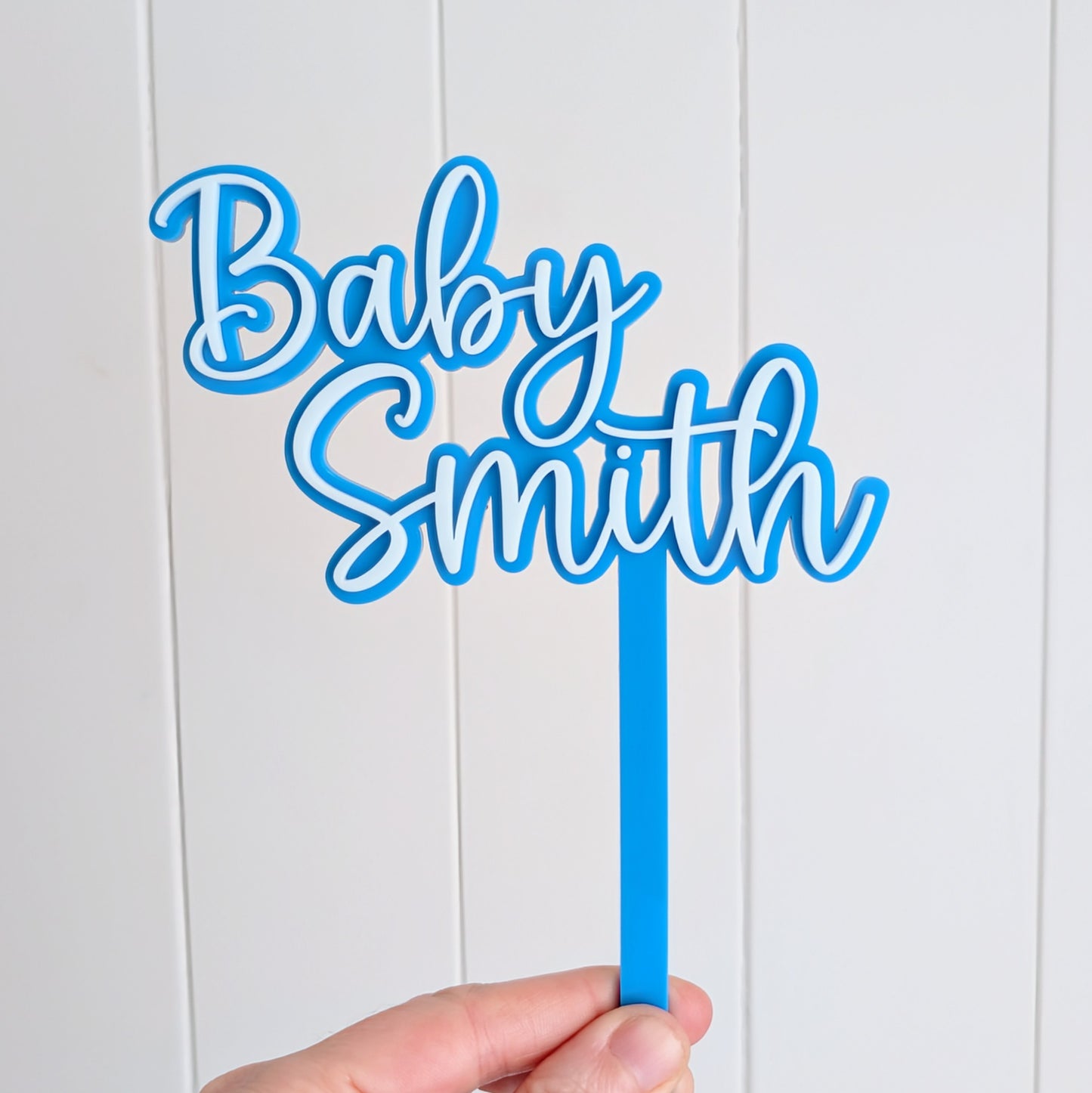 Cake Topper Double Layer - Baby