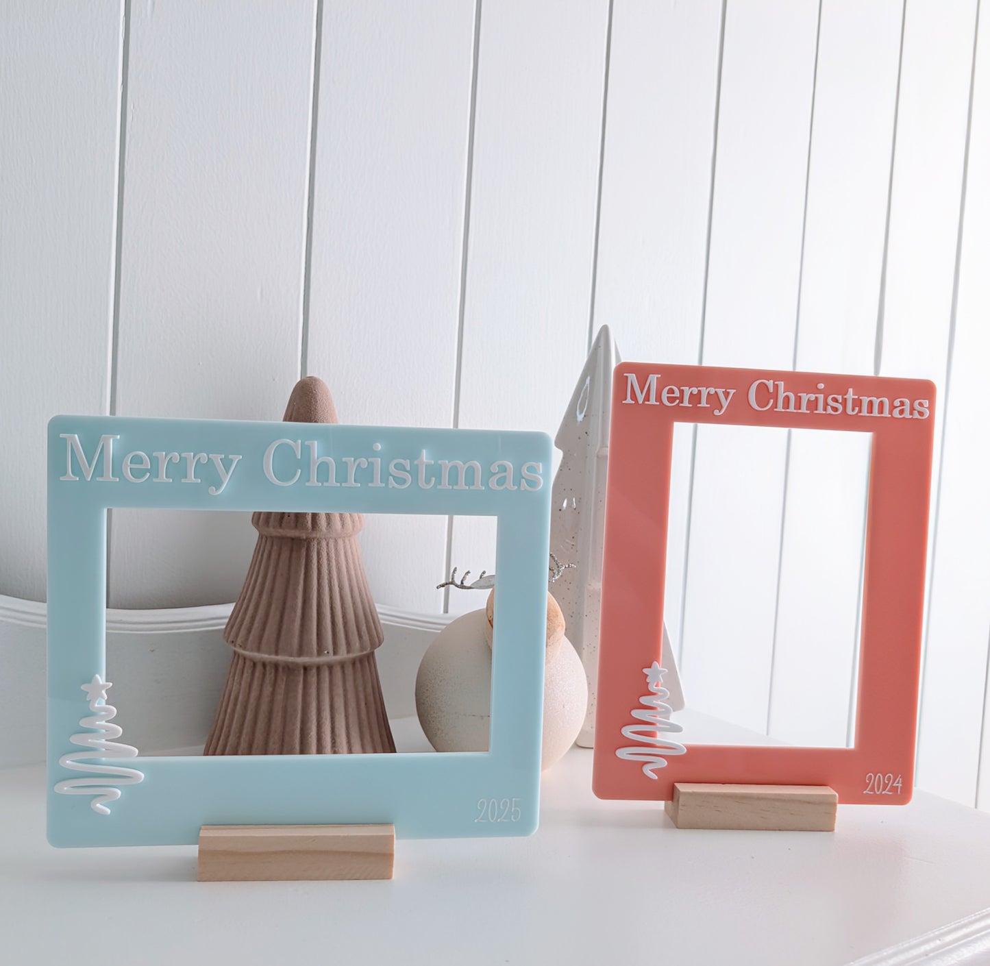 Christmas Photo Frame with wooden stand
