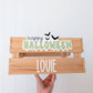 SMALL Crate with Happy Halloween Plaque
