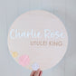 Circle Name Plaque - Plywood & Acrylic - Lou James Creations 