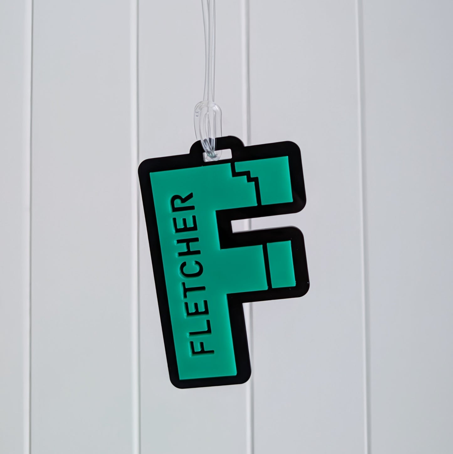 Pixel Letter Bag Tag