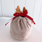 Mini Reindeer Velvet Sack
