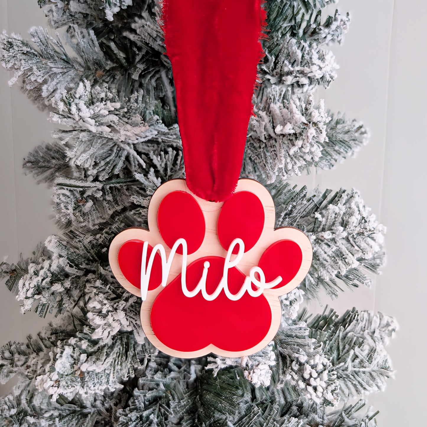 Paw Christmas Ornament