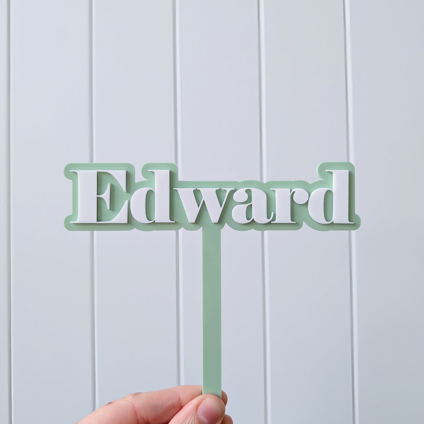 Cake Topper Double Layer - Name