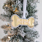 Dog Bone Christmas Ornament