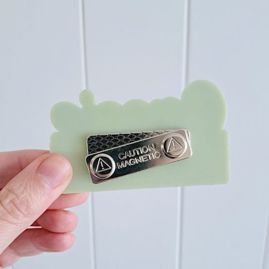Acrylic Magnetic Name Badge - Classic