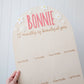 Birthday 12 Month Photo Board - Daisy Theme
