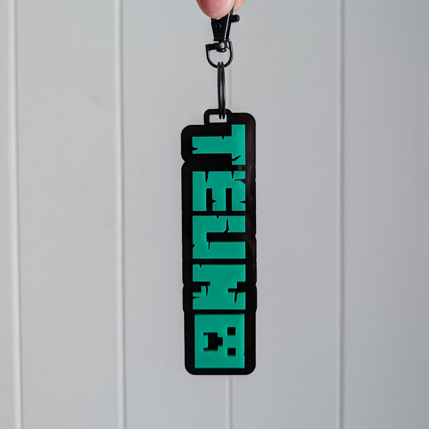 Pixel Name Bag Tag