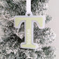 Christmas Letter Ornament with Engraved name