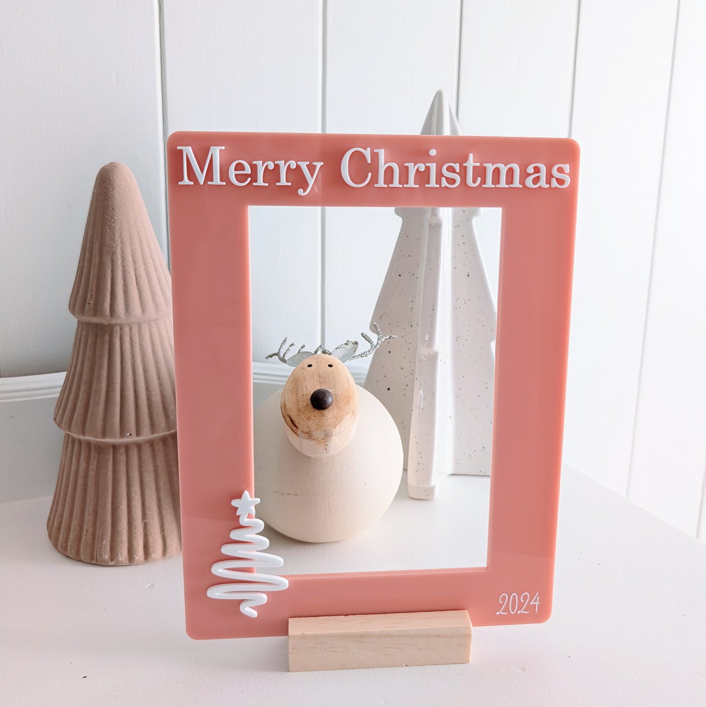 Christmas Photo Frame with wooden stand