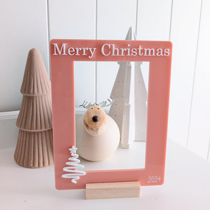 Christmas Photo Frame with wooden stand