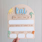 My First Day / My Last Day Personalised Wooden Arch - Palm Vibes