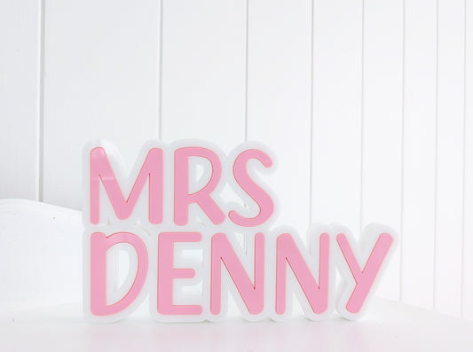 Teacher Name Desk Plaque