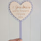 Mother's Day Scallop Heart Plant Stake - Lou James Creations 